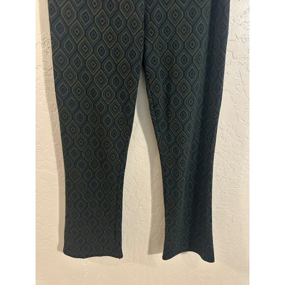 Free People Green Geometric Pants - Picture 5 of 12